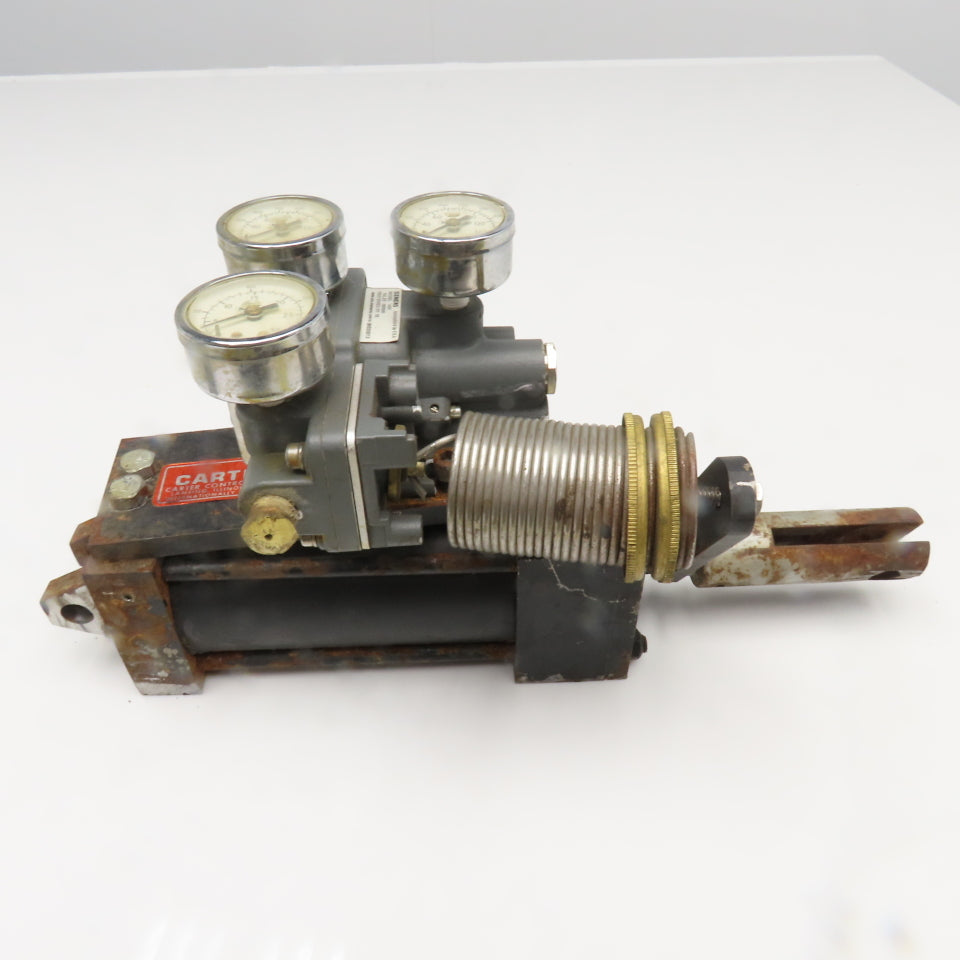 Carter Controls GNNA 2.5x4 4" Stroke Pneumatic Cylinder Valve Positioner