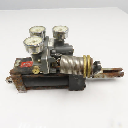 Carter Controls GNNA 2.5x4 4" Stroke Pneumatic Cylinder Valve Positioner