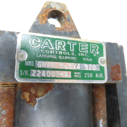Carter Controls GNNA 2.5x4 4" Stroke Pneumatic Cylinder Valve Positioner Parts