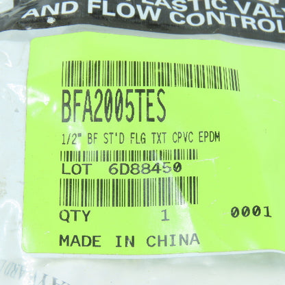 Hayward 1/2" Bulkhead Tank Fitting CPVC/EPDM FPT x FPT
