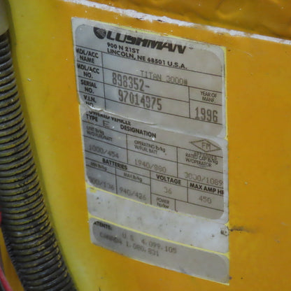 Cushman 36V 2 Person Burden Carrier Utility Cart 3000 Lb. Cap. No Brakes