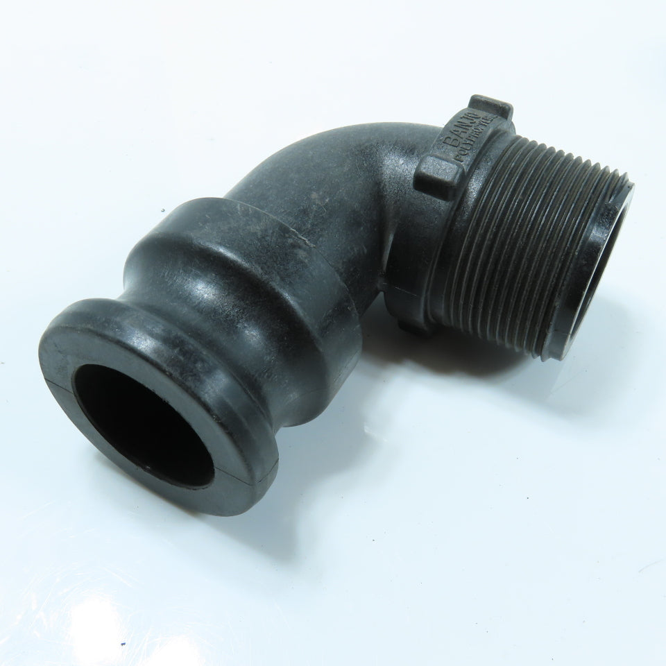 Banjo 1-1/2" MNPT x Cam Lever 90 Degree Elbow SCH80 Polypropylene Lot of 4