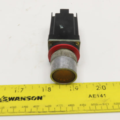Allen Bradley 800MR-PA16S 120V Amber Push Button Illuminated Switch
