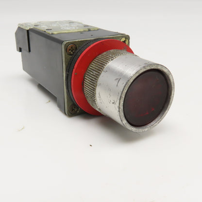 Allen Bradley 800MR-PA16S 120V Red Push Button Illuminated Switch