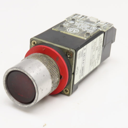 Allen Bradley 800MR-PA16S 120V Red Push Button Illuminated Switch