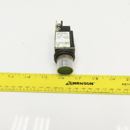 Allen Bradley 800MR-PA16S 120V Green Push Button Illuminated Switch