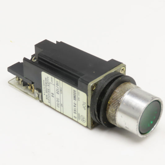 Allen Bradley 800MR-PA16S 120V Green Push Button Illuminated Switch