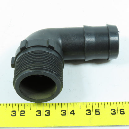 Banjo 1-1/2" Barbed x MNPT 90 Degree Elbow SCH80 Polypropylene Lot of 4