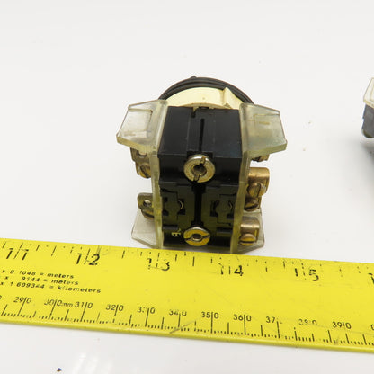 Allen Bradley 800T-H2 600V 2 Position Selector Switch Lot Of 2