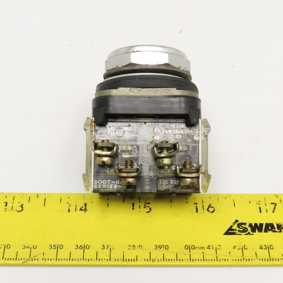 Allen Bradley 800T-A Ser T 600V Momentary Contact Push Button Switch Black