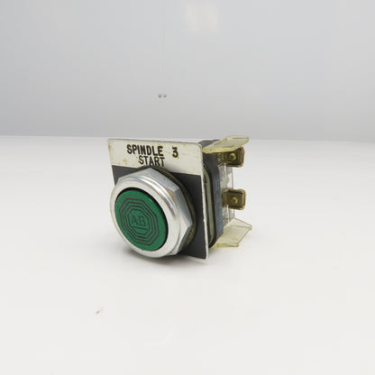 Allen Bradley 800T-AT 600V Push Button Switch Green