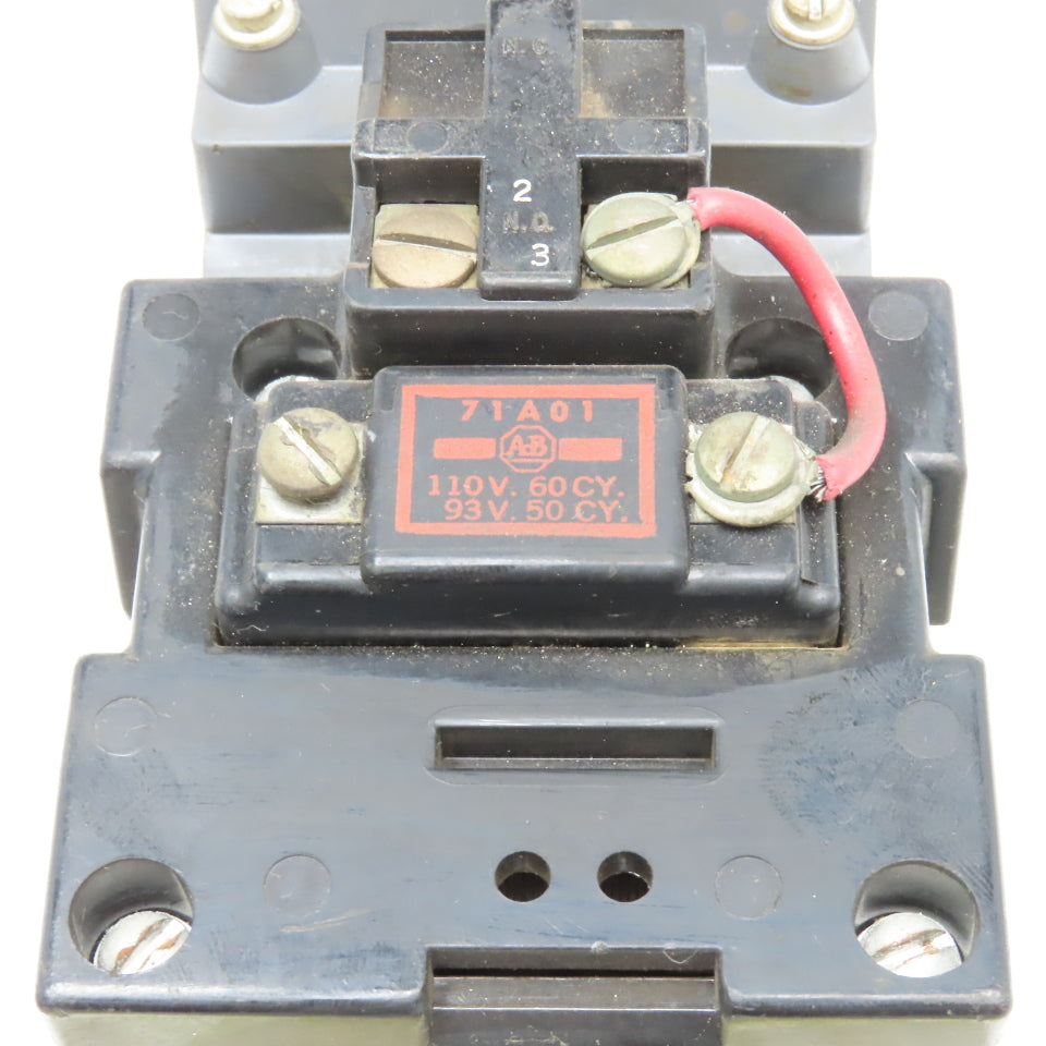 Allen Bradley 702BOD92 Size 1 Motor Starter 110V Coil 600V