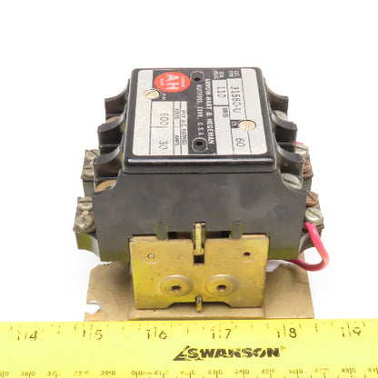 Arrow Hart 31580-U Contactor 600V 110V Coil 2 Pole