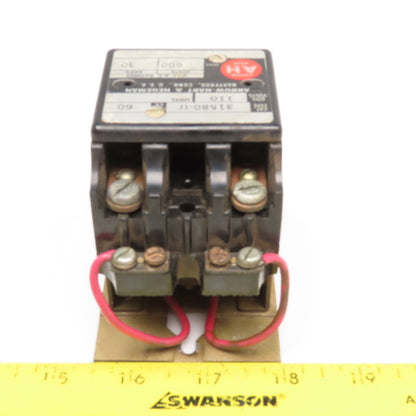 Arrow Hart 31580-U Contactor 600V 110V Coil 2 Pole