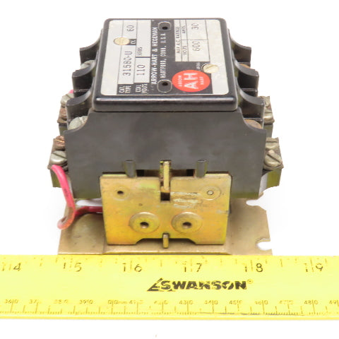 Arrow Hart 31580-U Contactor 600V 110V Coil 2 Pole