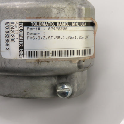 Tol-O-Matic 02420200 Float-A-Shaft 3:2 Ratio Right Angle Gear Box Coupling