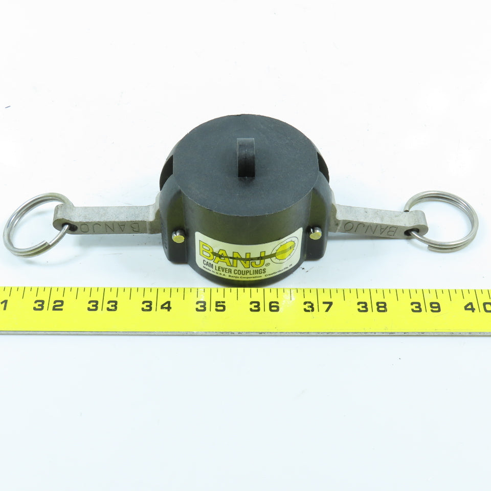 Banjo 150CAP 1-1/2" Female Cam Lever Coupling Dust Cap SCH80 Polypropylene Lot/4