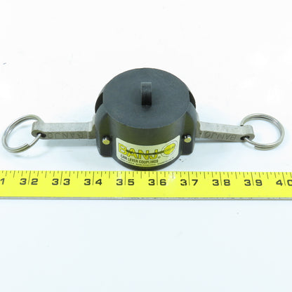Banjo 150CAP 1-1/2" Female Cam Lever Coupling Dust Cap SCH80 Polypropylene Lot/4