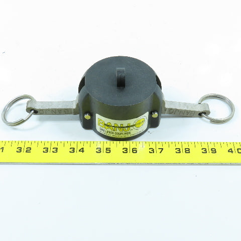 Banjo 150CAP 1-1/2" Female Cam Lever Coupling Dust Cap SCH80 Polypropylene Lot/4