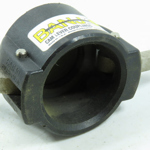 Banjo 150CAP 1-1/2" Female Cam Lever Coupling Dust Cap SCH80 Polypropylene Lot/4