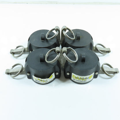 Banjo 150CAP 1-1/2" Female Cam Lever Coupling Dust Cap SCH80 Polypropylene Lot/4