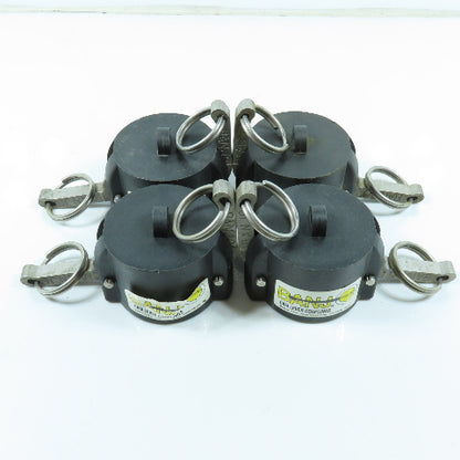 Banjo 150CAP 1-1/2" Female Cam Lever Coupling Dust Cap SCH80 Polypropylene Lot/4