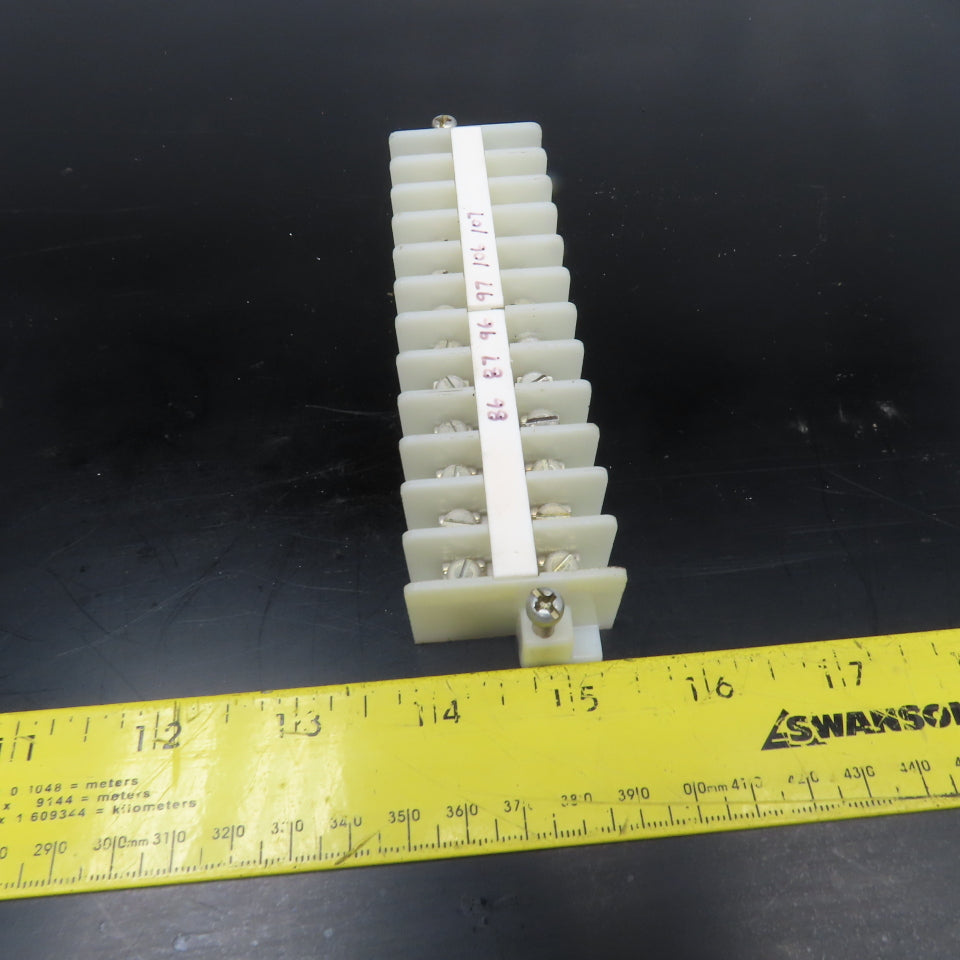 Allen Bradley 1492-HJ 24A 600V 12 Position Wire Terminal Block Lot Of 4