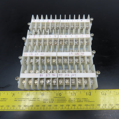 Allen Bradley 1492-HJ 24A 600V 12 Position Wire Terminal Block Lot Of 4