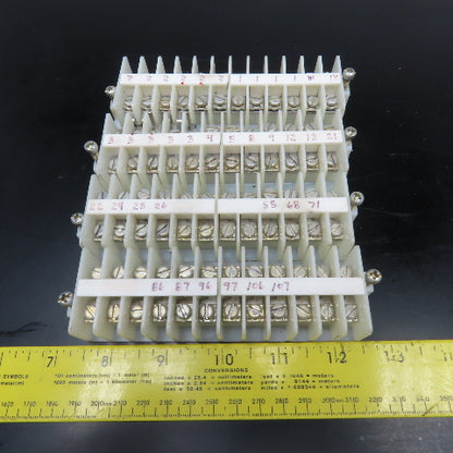 Allen Bradley 1492-HJ 24A 600V 12 Position Wire Terminal Block Lot Of 4
