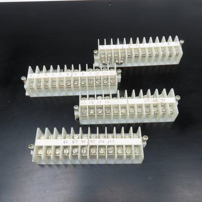 Allen Bradley 1492-HJ 24A 600V 12 Position Wire Terminal Block Lot Of 4