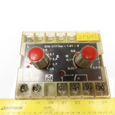Klaschka GIN 1/111ba-1.41-3 220V 45-62Hz Timing Relay Controller