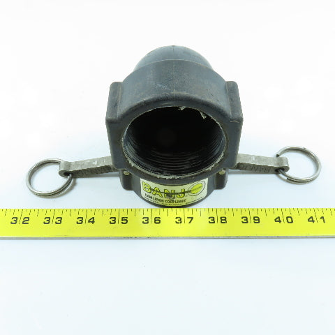 Banjo 200-D-90 2" Female Coupler x FNPT Polypropylene 90° Cam Lever Lot of 2