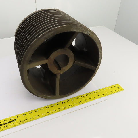 5/8" Wire Rope Guide Drive Pulley For Overhead Cranes 2-7/8" Shaft ID 14-1/4" OD