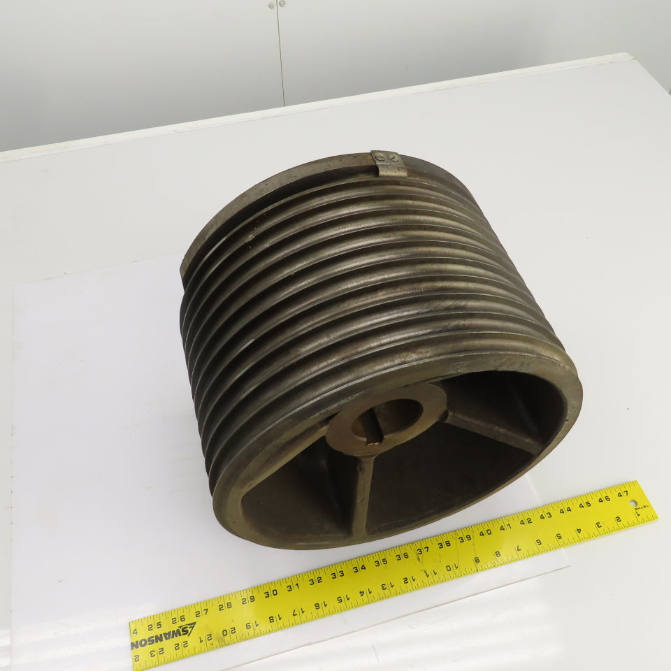 5/8" Wire Rope Guide Drive Pulley For Overhead Cranes 2-7/8" Shaft ID 14-1/4" OD