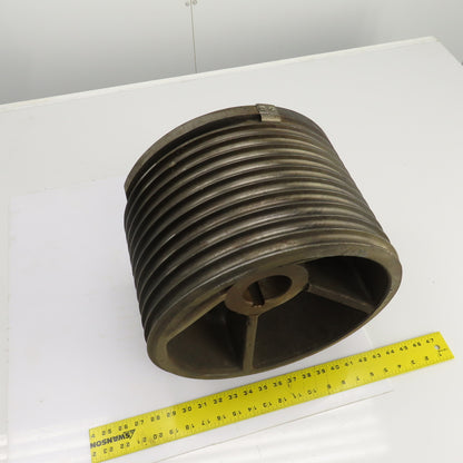 5/8" Wire Rope Guide Drive Pulley For Overhead Cranes 2-7/8" Shaft ID 14-1/4" OD