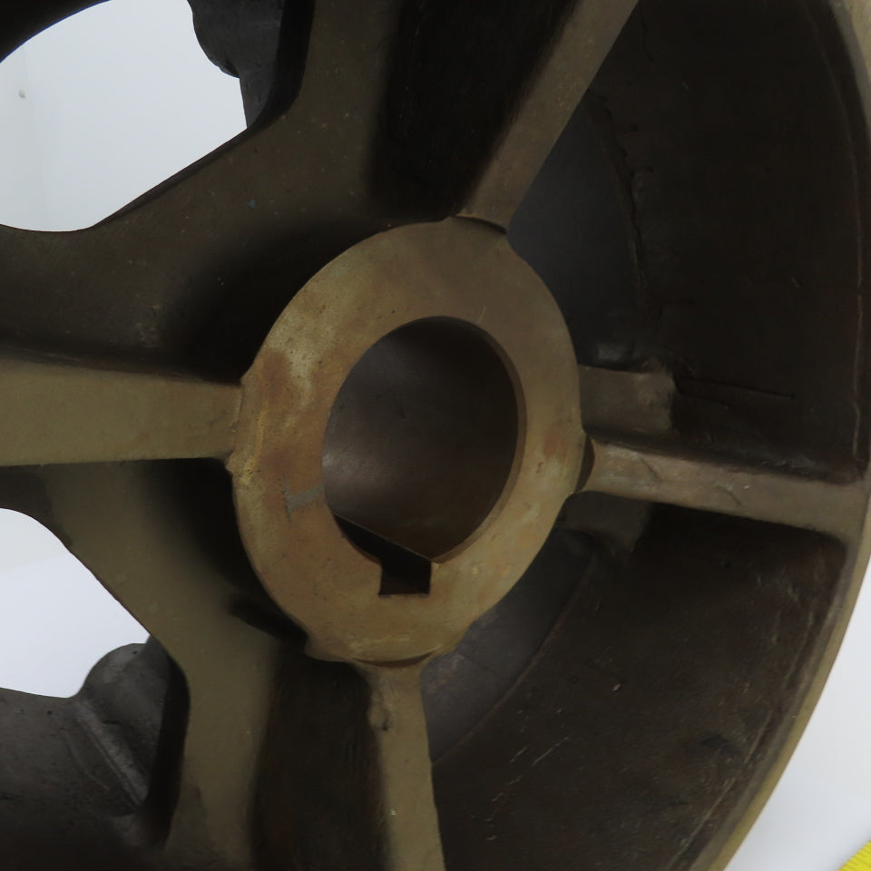 5/8" Wire Rope Guide Drive Pulley For Overhead Cranes 2-7/8" Shaft ID 14-1/4" OD
