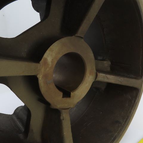5/8" Wire Rope Guide Drive Pulley For Overhead Cranes 2-7/8" Shaft ID 14-1/4" OD