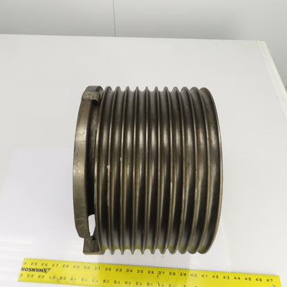 5/8" Wire Rope Guide Drive Pulley For Overhead Cranes 2-7/8" Shaft ID 14-1/4" OD
