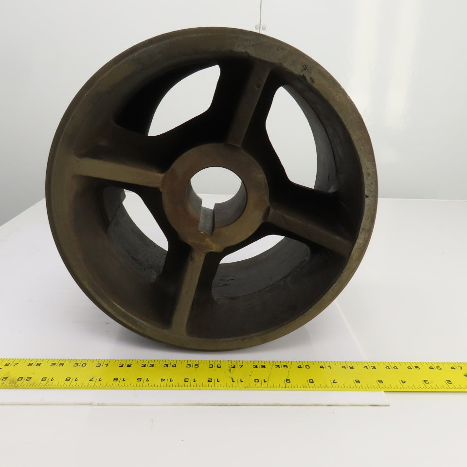 5/8" Wire Rope Guide Drive Pulley For Overhead Cranes 2-7/8" Shaft ID 14-1/4" OD