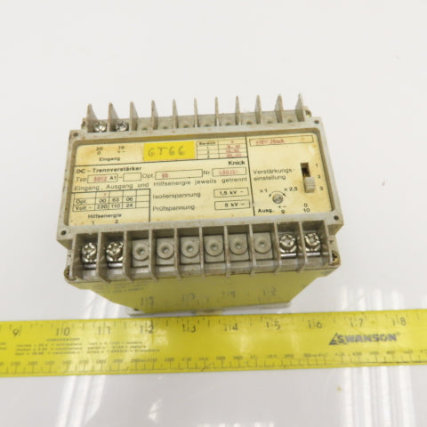 Knick 8052A1 DC Isolation Amplifier 220/110/24V