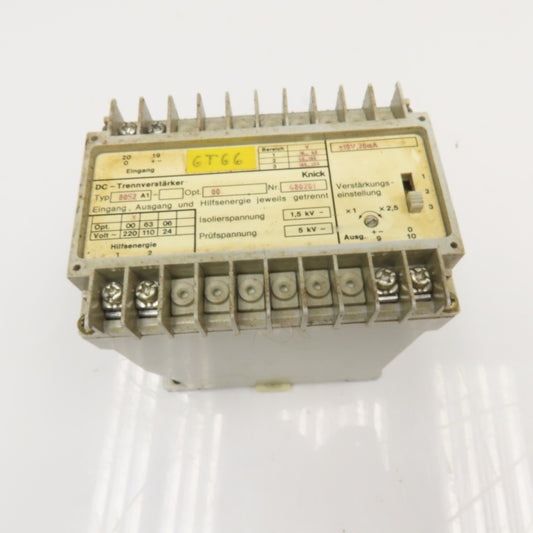 Knick 8052A1 DC Isolation Amplifier 220/110/24V