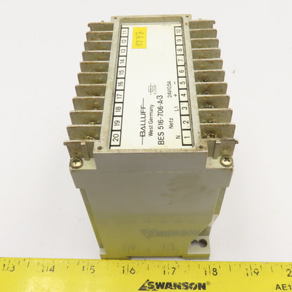 Balluff BES 516-706-A-3 120/220V Input 24 VDC Power Supply