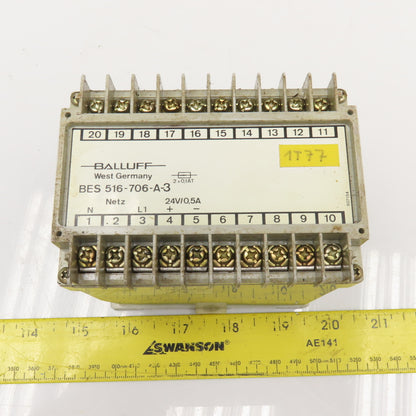Balluff BES 516-706-A-3 120/220V Input 24 VDC Power Supply