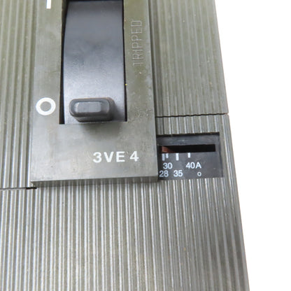 Siemens 3VE4200-0CR00 600V 20-40A Trip Range Molded Case Circuit Breaker