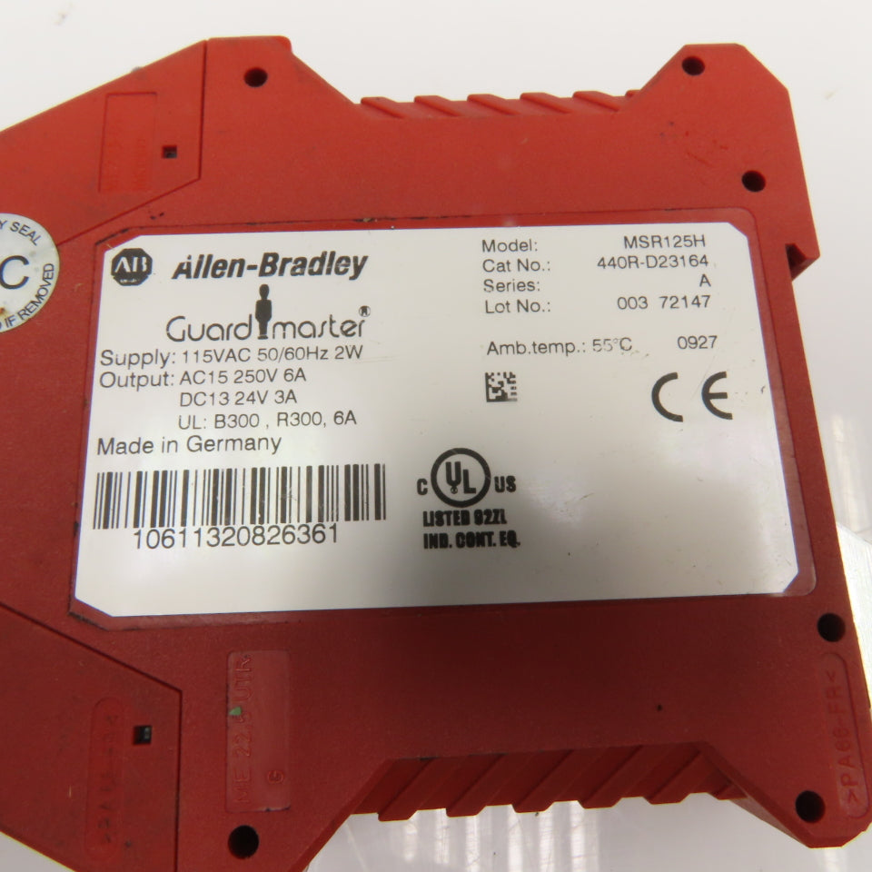 Allen Bradley MSR125H 2 Channel Safety Relay 115VAC