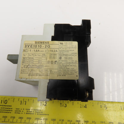 Siemens 3VE1010- Manual Motor Starters 600V 7.5A, 3A, 75A, 4.8A Mixed Lot Of 6