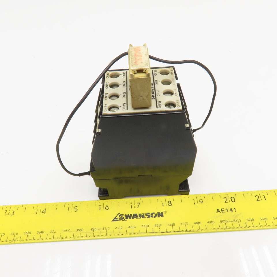 Siemens 3TH82620A Contactor Relay 600V 6NO 2NC Contacts 110/120V Coil