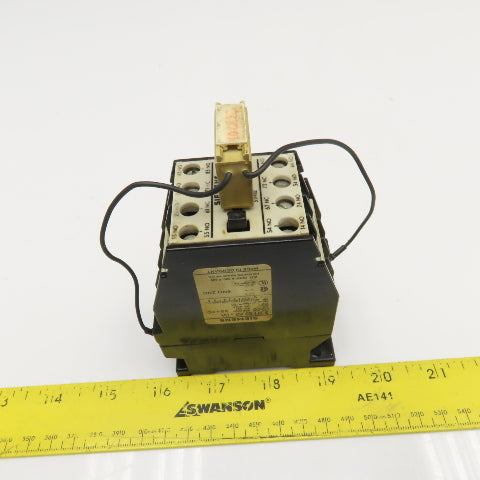 Siemens 3TH82620A Contactor Relay 600V 6NO 2NC Contacts 110/120V Coil