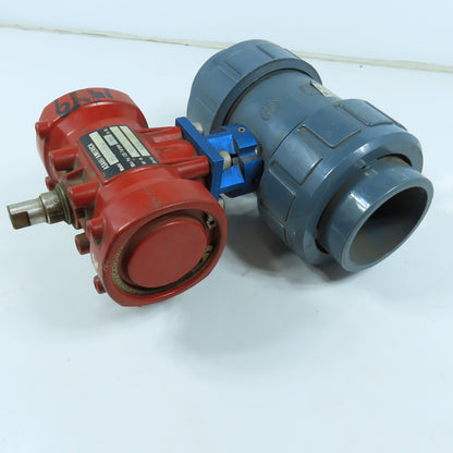 Asahi B79PFN Pneumatic Actuator W/ 2" Flanged Socket Slip Ball Valve