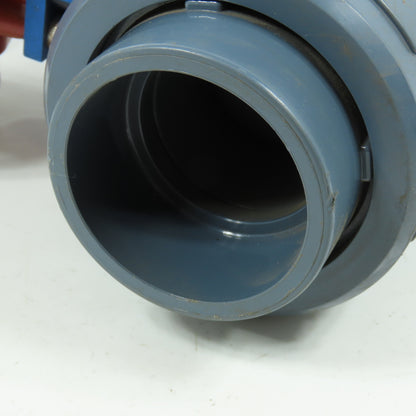 Asahi B79PFN Pneumatic Actuator W/ 2" Flanged Socket Slip Ball Valve
